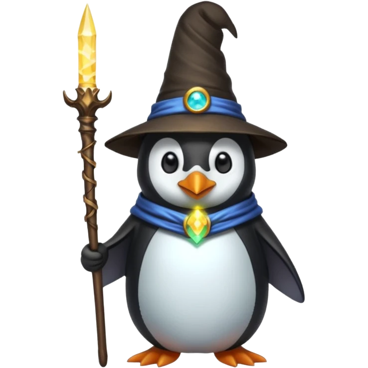 Penguin Wizard emoji