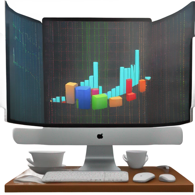 stock market screen emoji