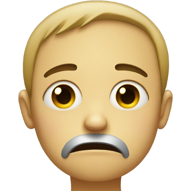 Sad face emoji