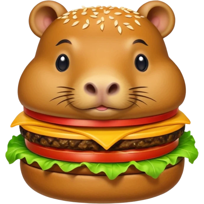 capybara burger emoji
