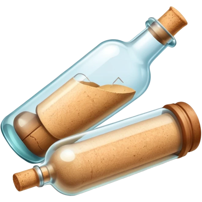 A message in a bottle emoji