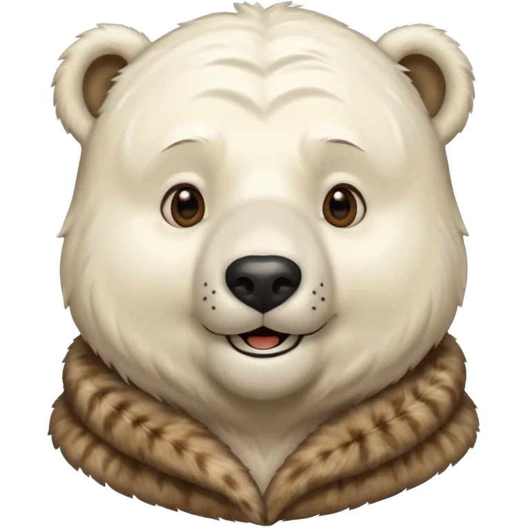 Oso polar millonario Alegre  emoji