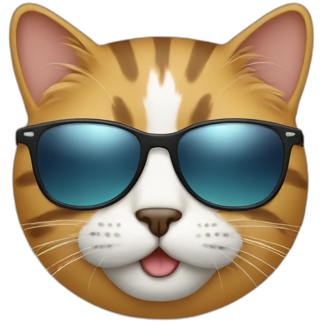 Cat with sunglasses emoji