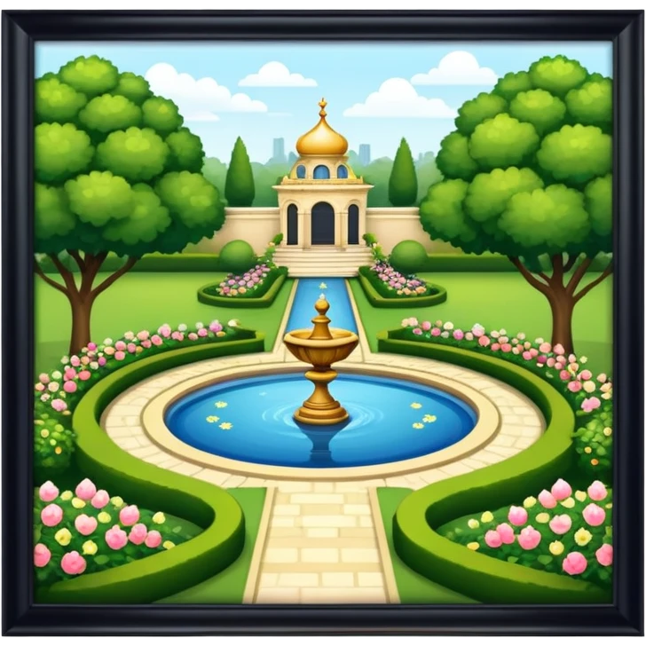 Fancy deluxe Royal garden emoji