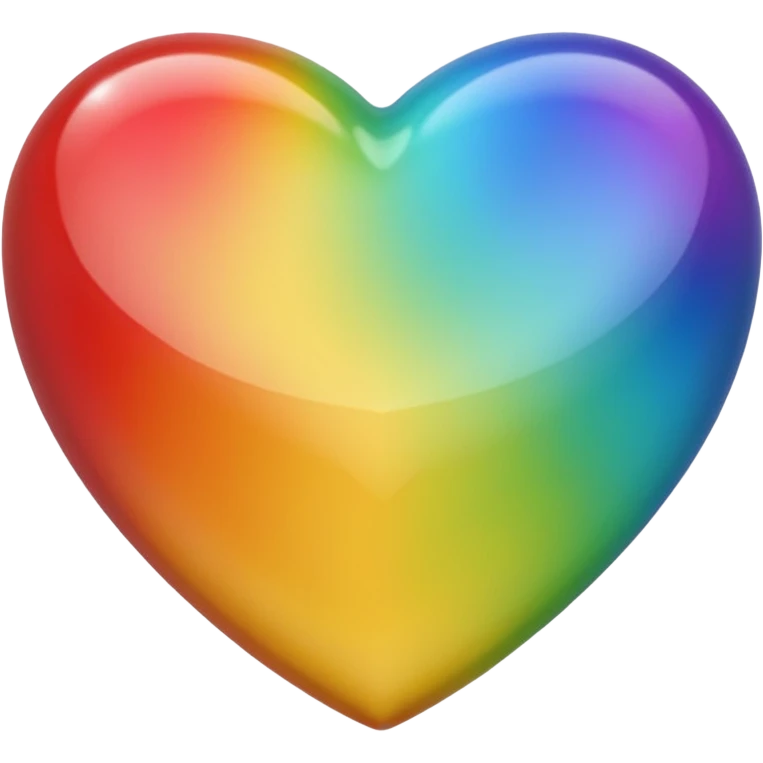 cœur, multicolore emoji