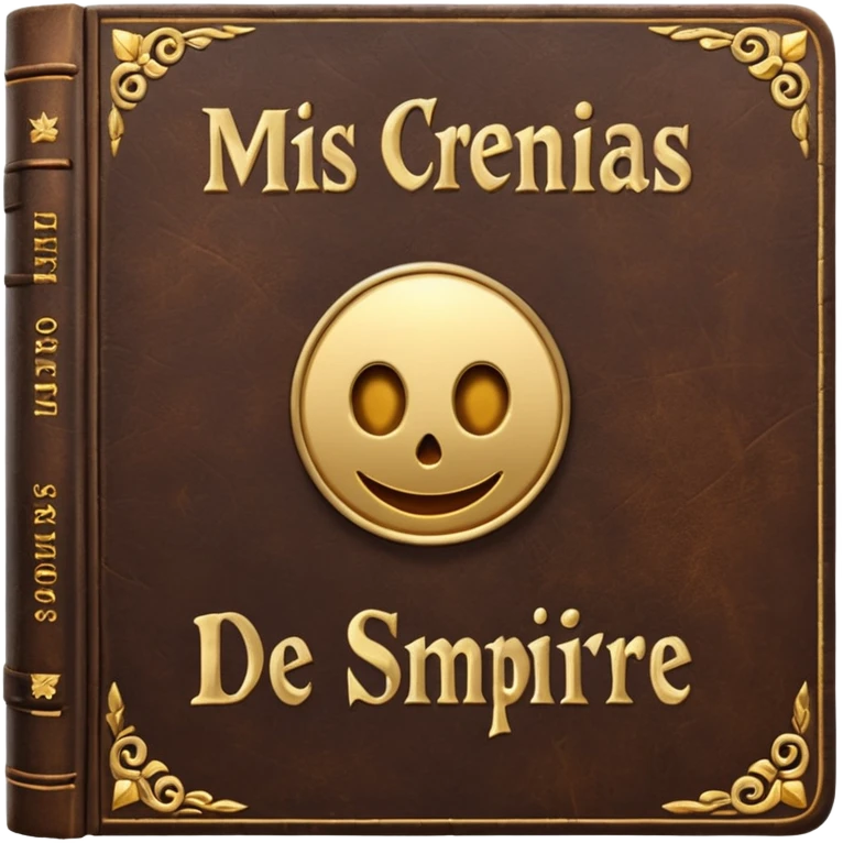 a book with the name "mis crencias de siempre" emoji