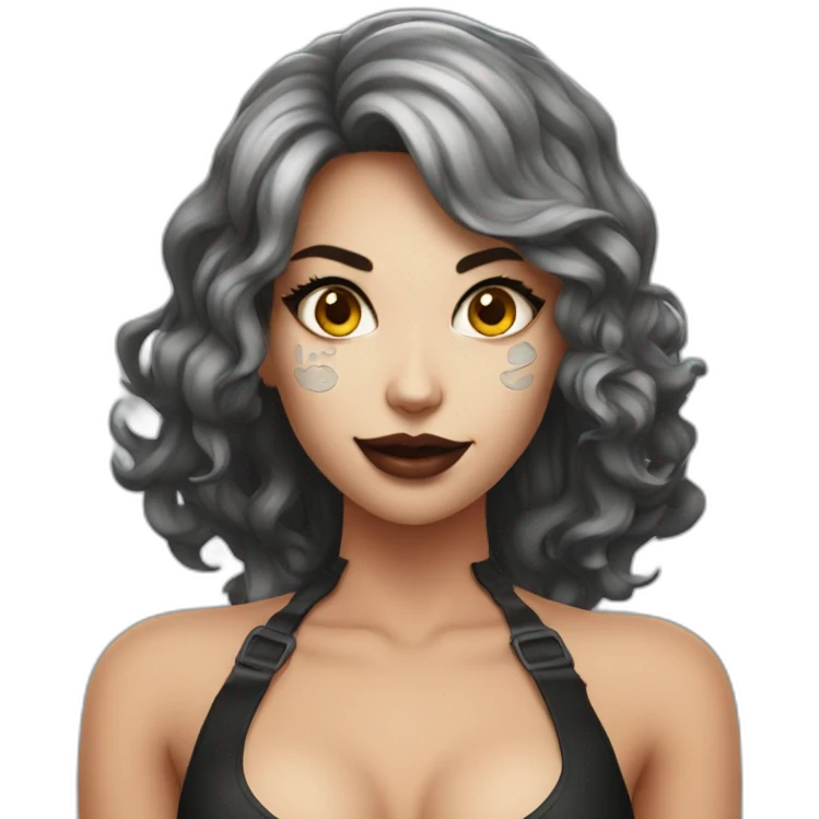 Sexy Halloween girl emoji