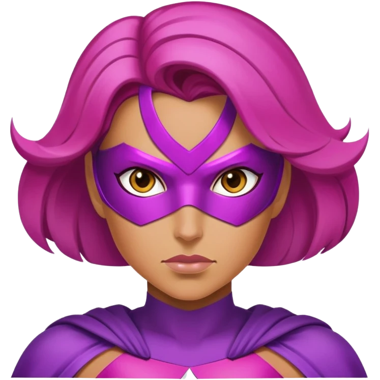 pink violet woman superhero positive power emoji