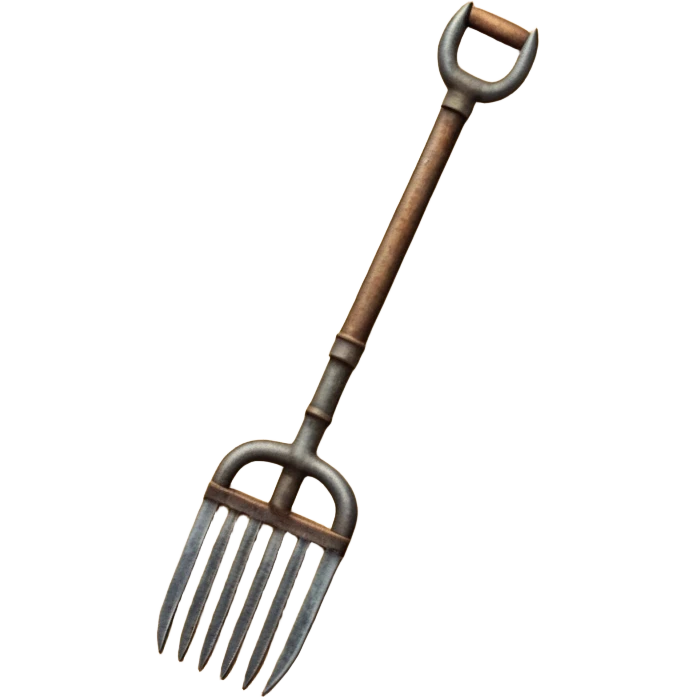 Upside down pitchfork emoji
