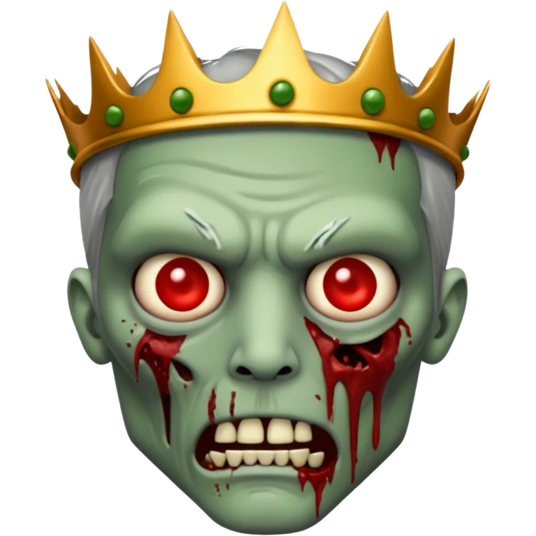 zombie king face emoji