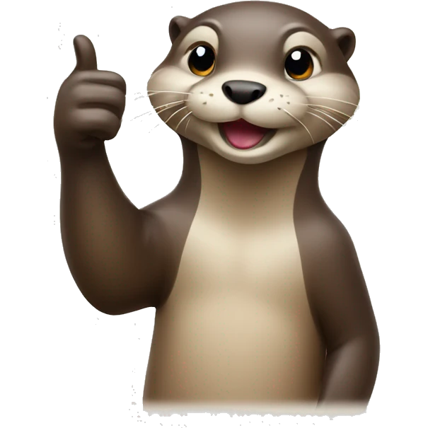 otter giving a thumbs up emoji
