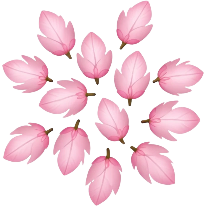 pastel sakura petals falling emoji