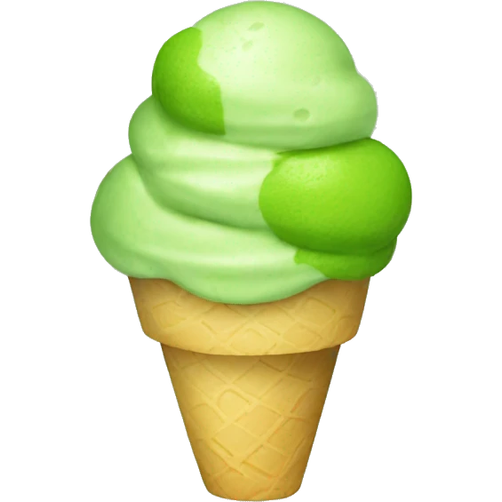 Matcha ice cream emoji