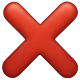 red X emoji