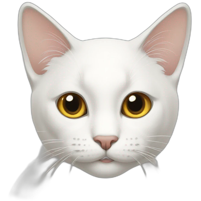 gato blanco emoji