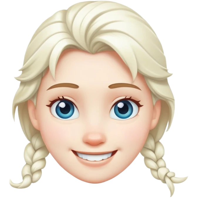 Frozen face with a smile emoji