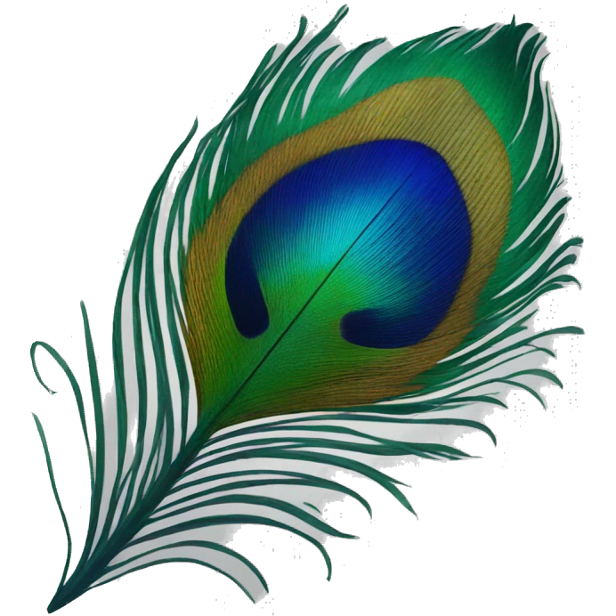 peacock feather logo emoji