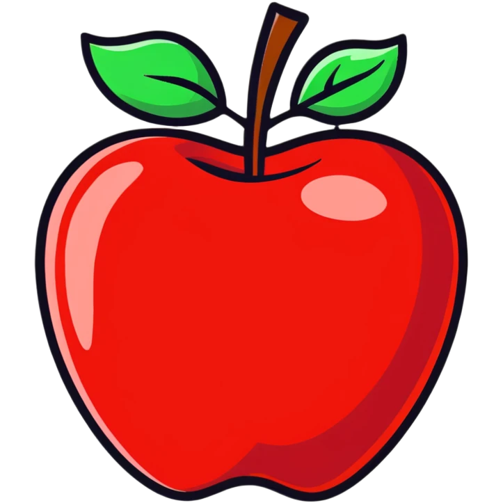 red apple emoji
