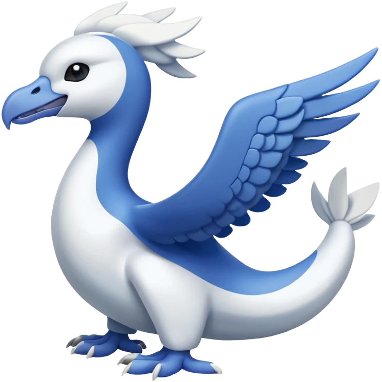 Pokemon red and green legendary Lugia emoji