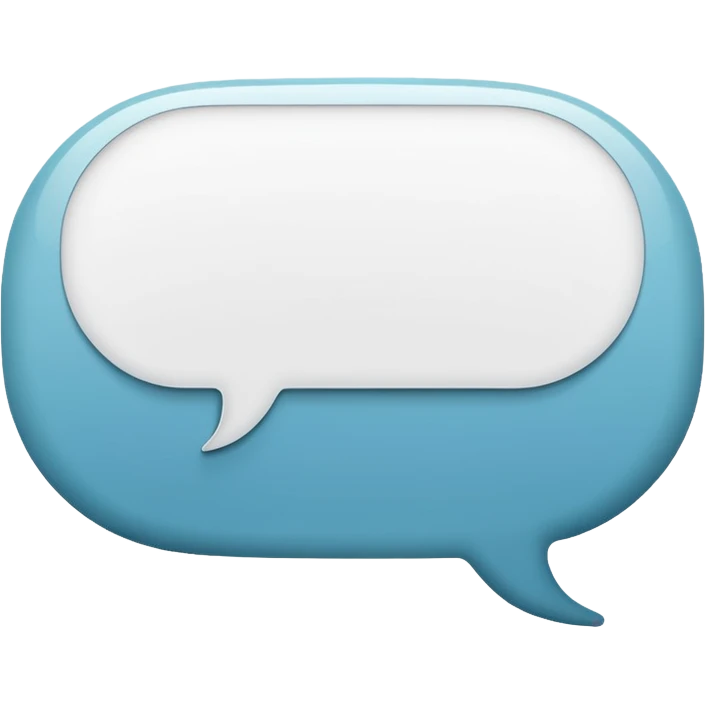 Speech bubble with ... emoji