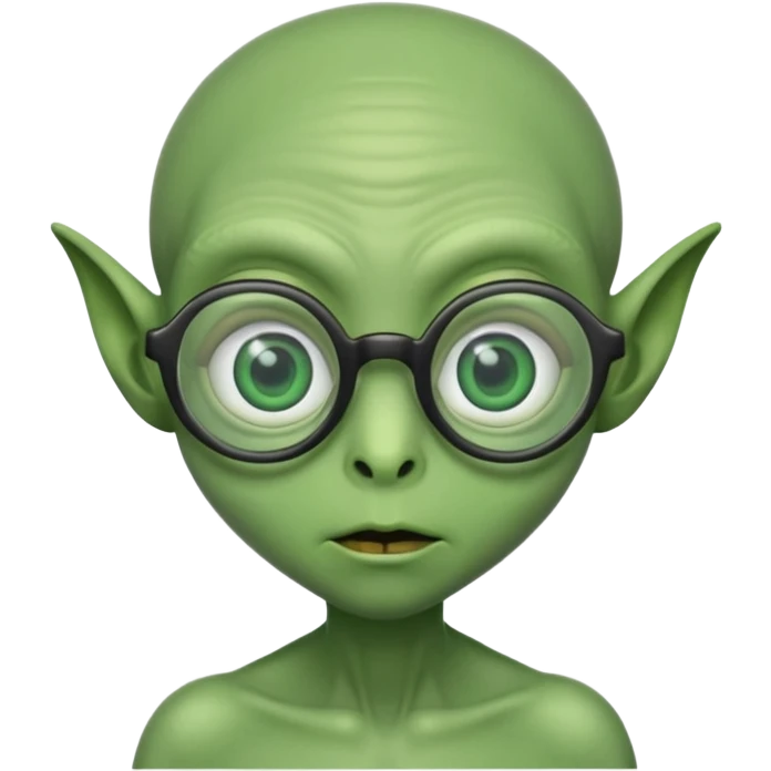 alien with specs emoji