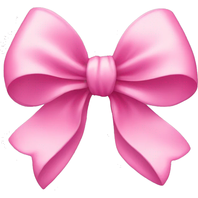 Pink bow emoji