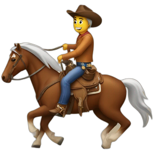 Texas cowboy Riding horse emoji