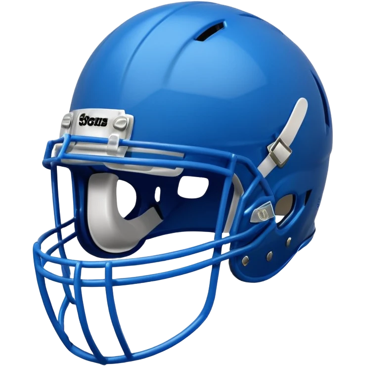 College football player helmet in blue color emoji