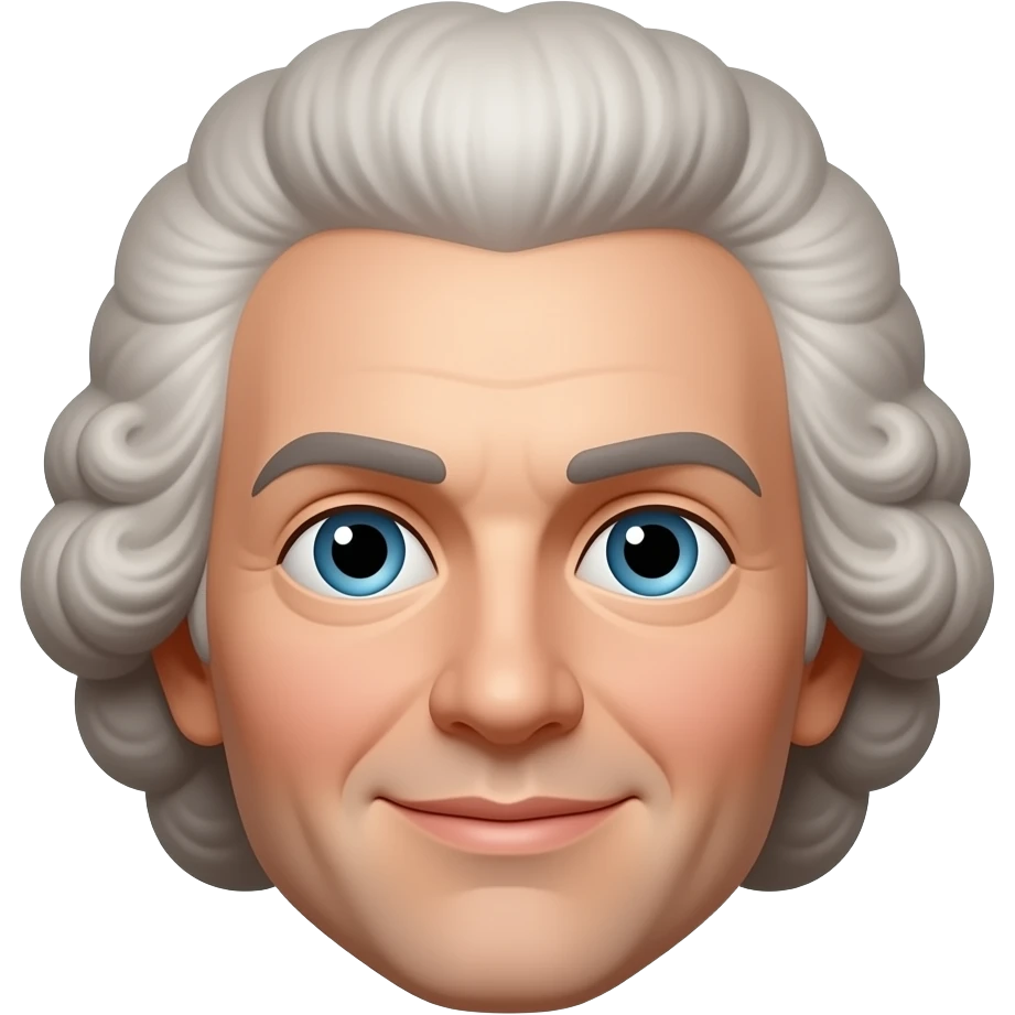 mozart hair only hair and white emoji