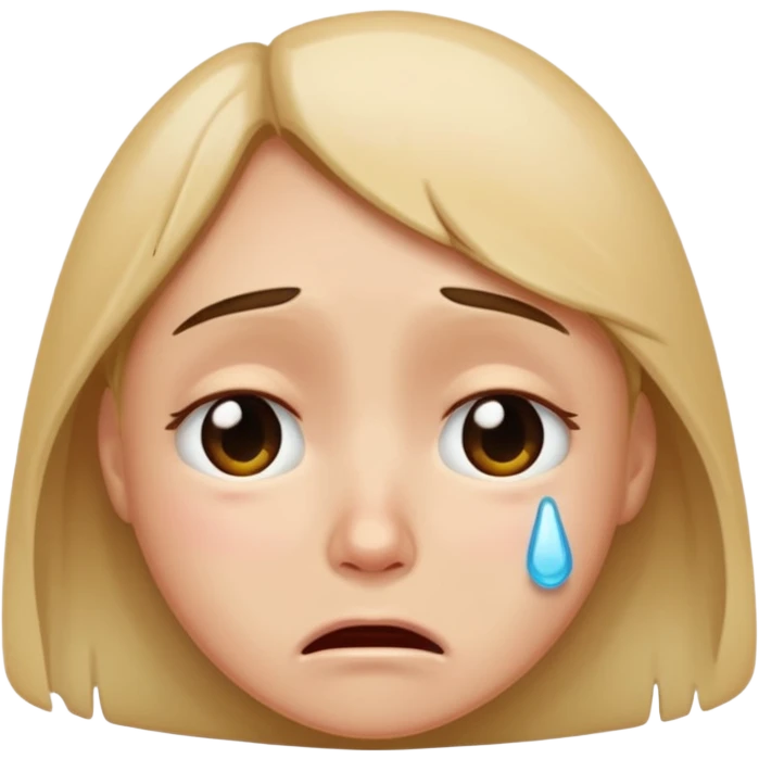 crying face emoji, expressive and clear emoji