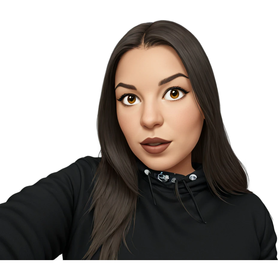 realistic portrait of girl emoji