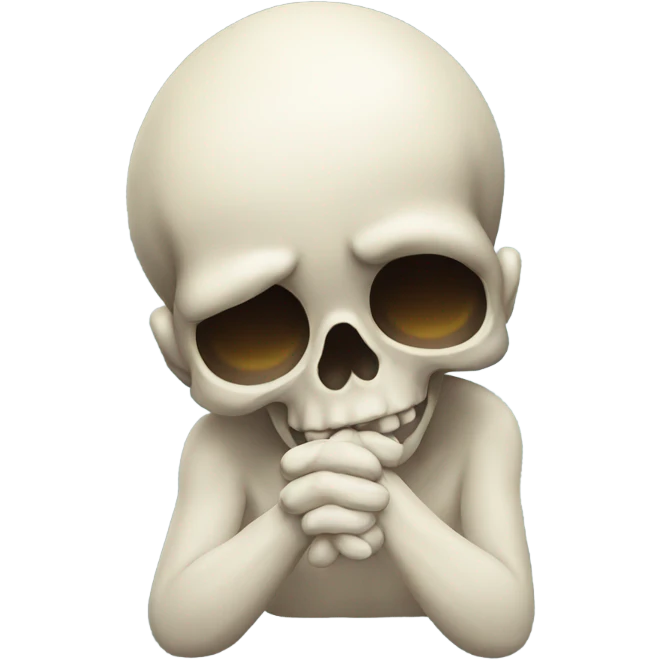 Praying skull emoji crying emoji