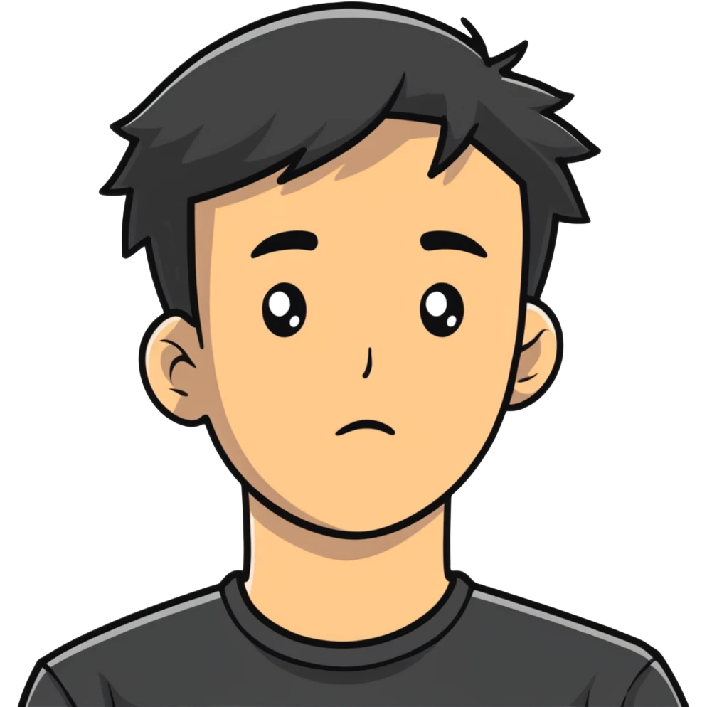 disappointed young man emoji