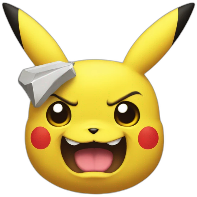 mad pikachu emoji