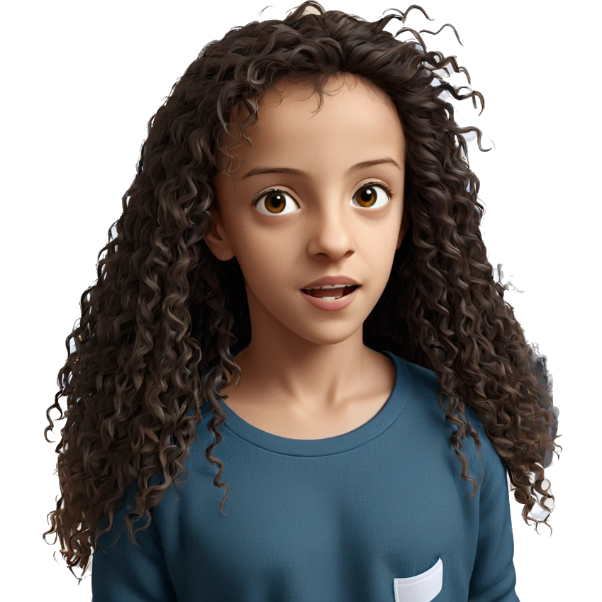 realistic portrait of girl emoji