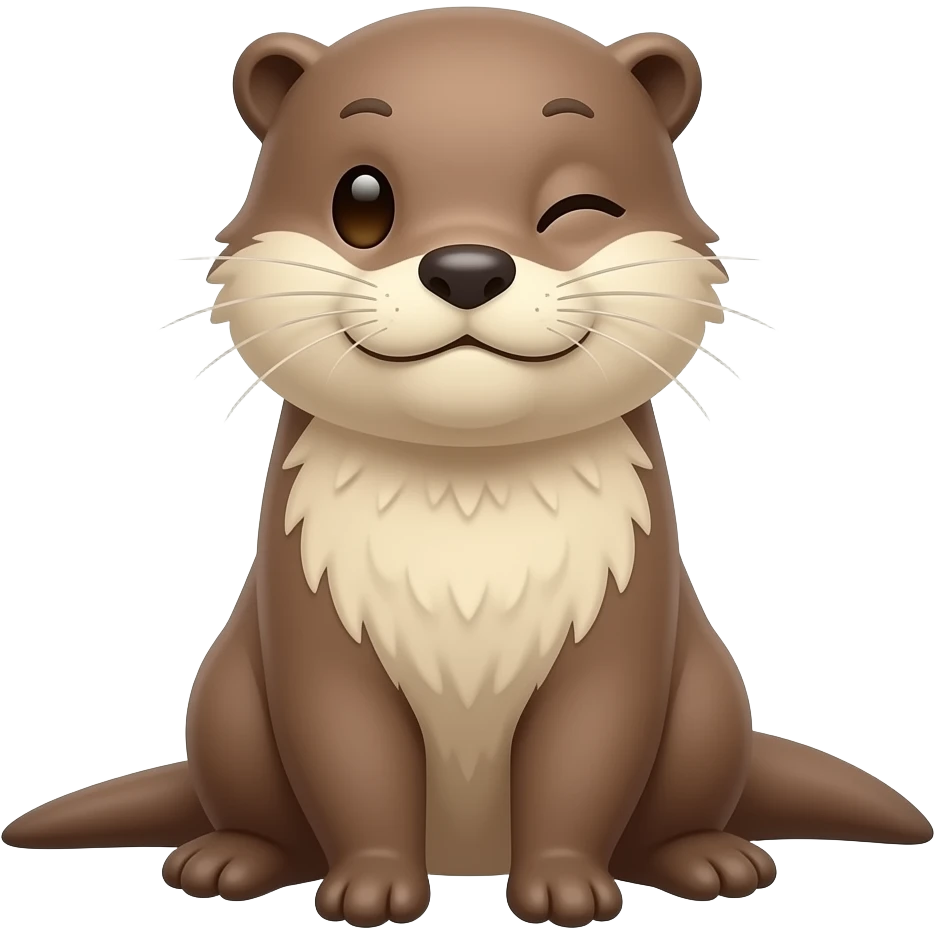 loutre+clin d'oeil emoji
