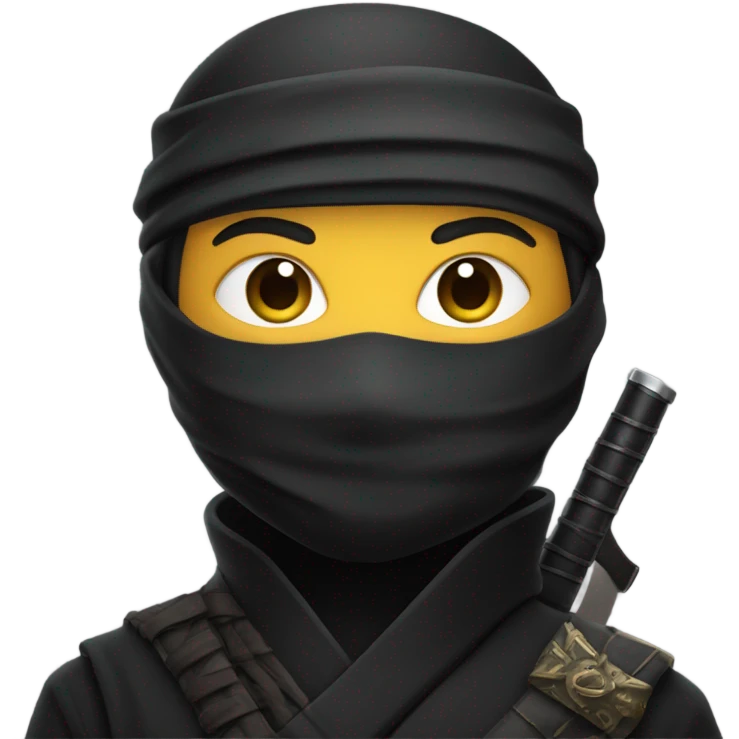 Ninja with gun emoji