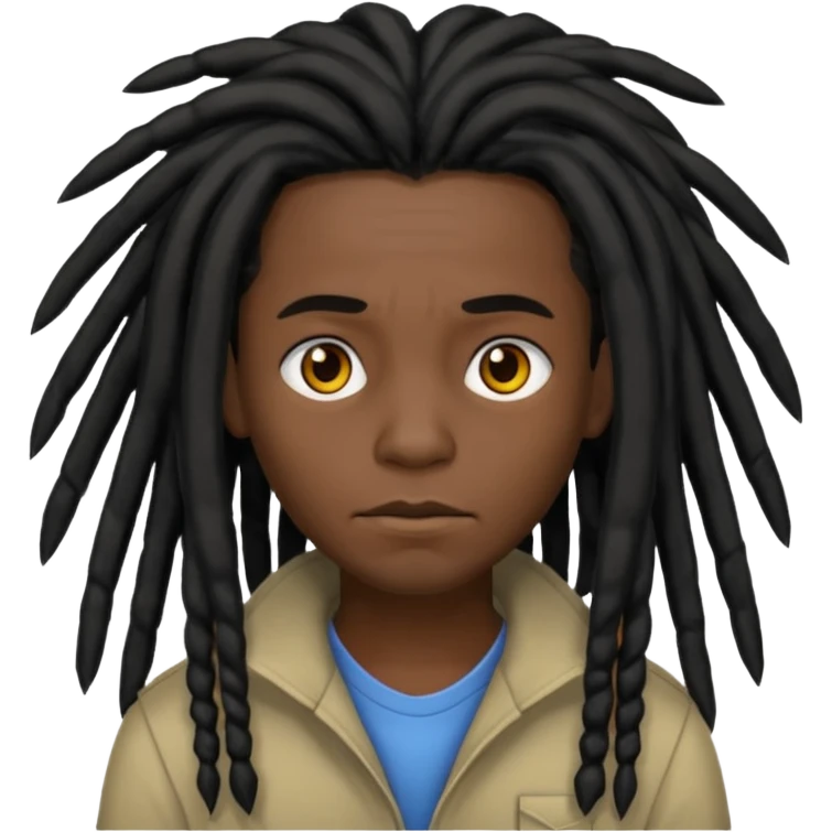 black dreadhead emoji