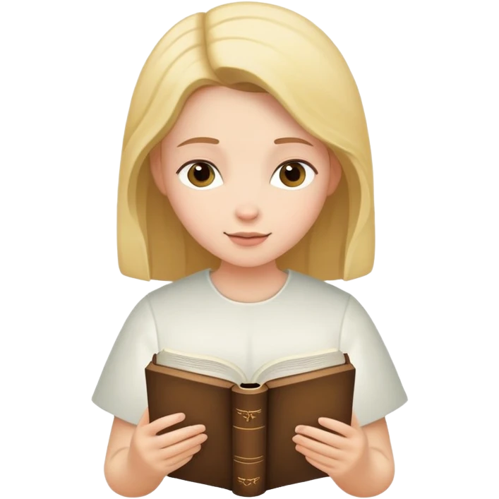 A girl reeding the Bible  emoji