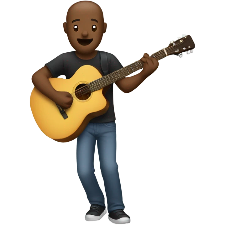 A man playing guitar emoji