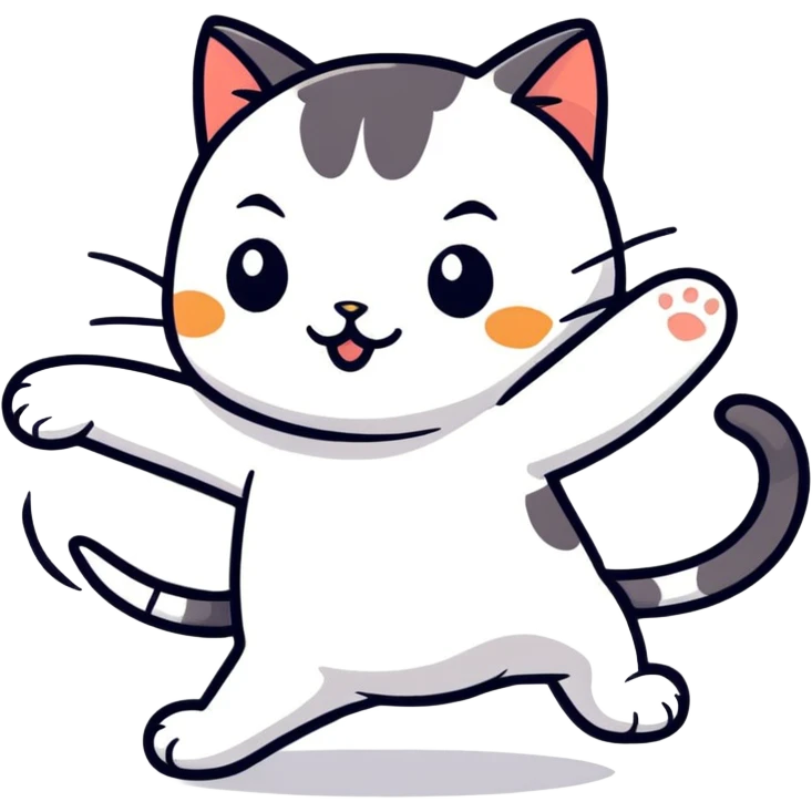Dancing cat emoji