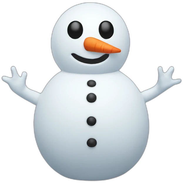 snowman in vr emoji