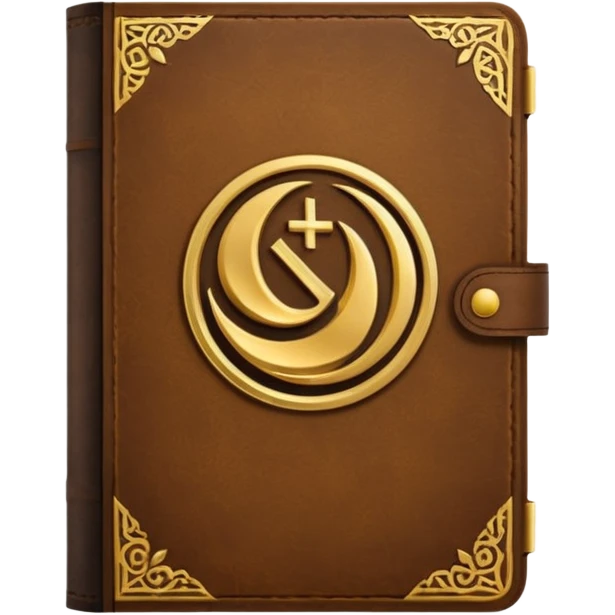 Closed Book with the Islamic Symbol on it emoji