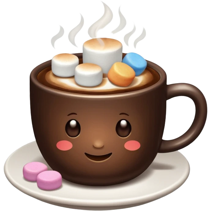 un cafe con malbabiscos emoji