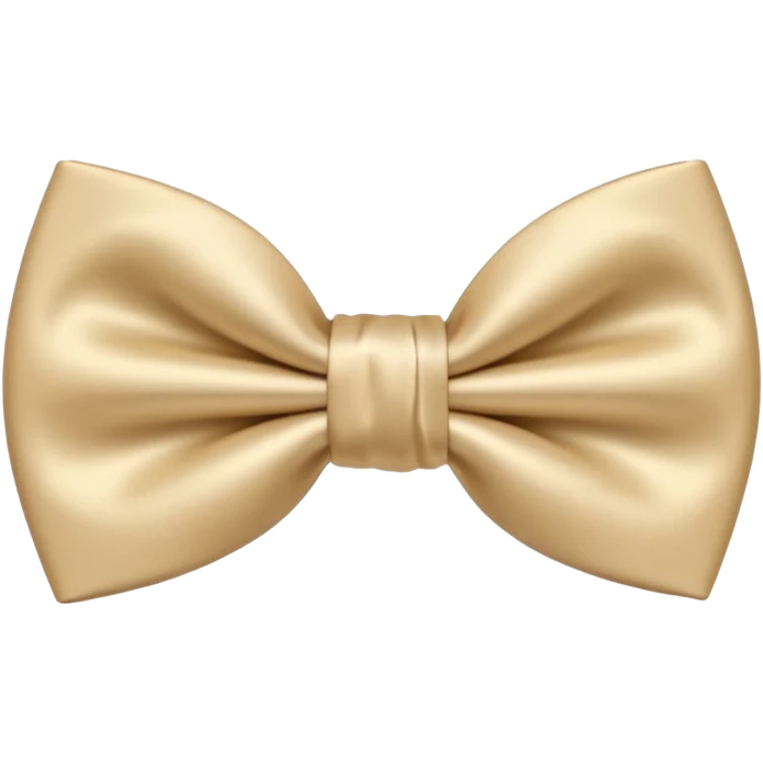 Nœud papillon beige emoji