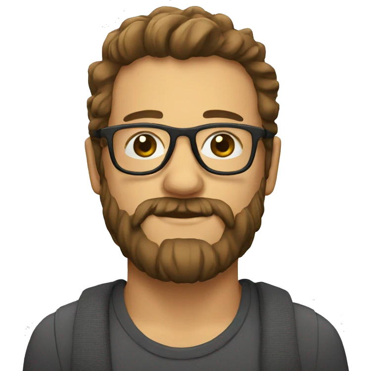 glasses and beard emoji
