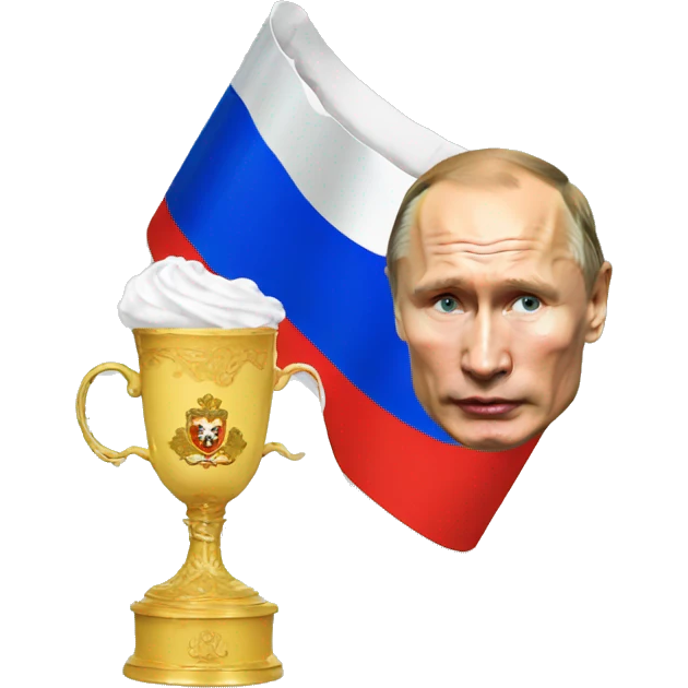 Putin and cup emoji
