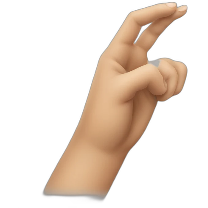 very long thumb emoji