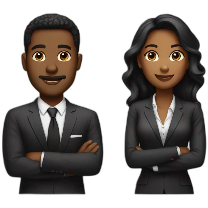 business black couple emoji
