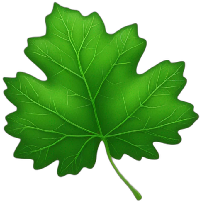 Grape leaf emoji